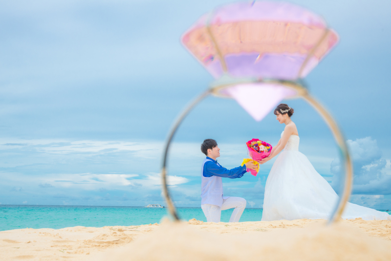 指輪の中でプロポーズ...♪*ﾟ