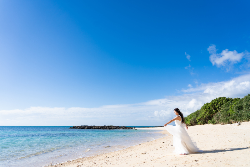 一面、青空の中で