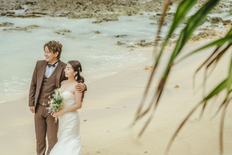 いよいよ降り立ったビーチ、砂浜の上で