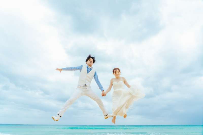 ラストは空に向かって息の合った大ジャンプ！！