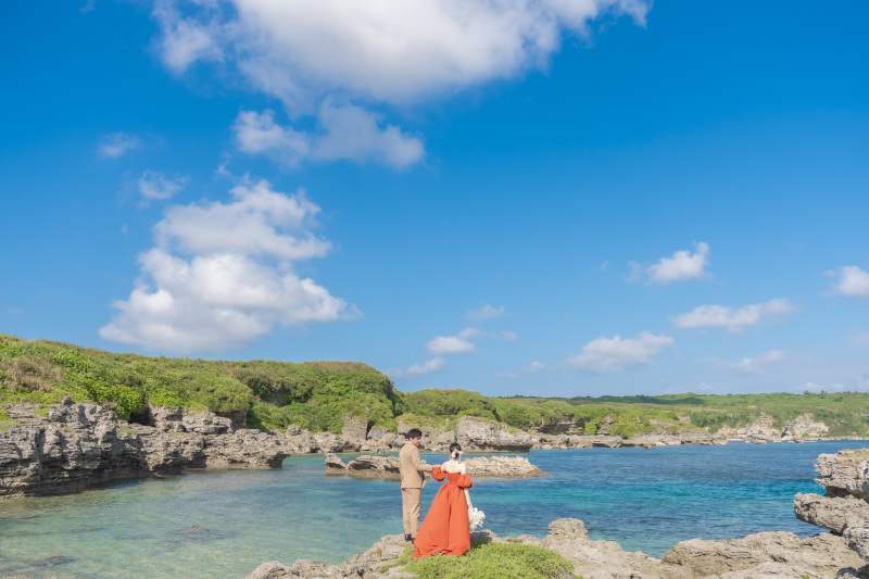 美しい青空の下　迎えた楽しみにしていたフォト