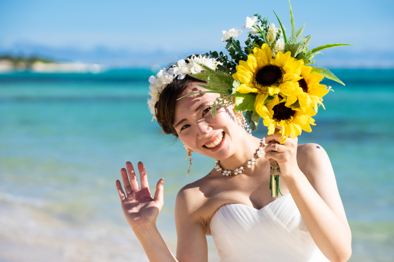 ブーケと一緒に