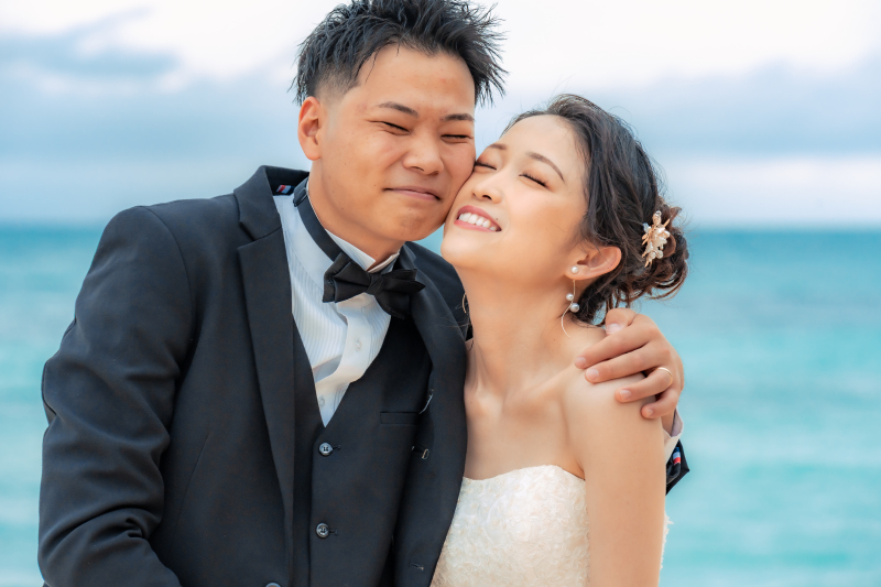 思わずギュッと寄せ合ったお顔がカワイイ雰囲気