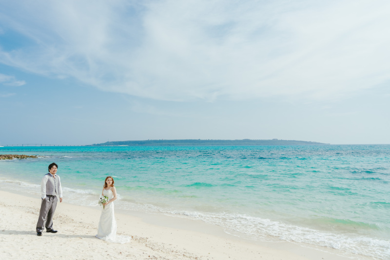 そしてついにビーチに到着したおふたり