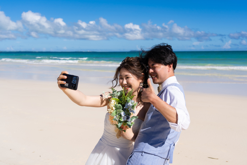 結びのショットは