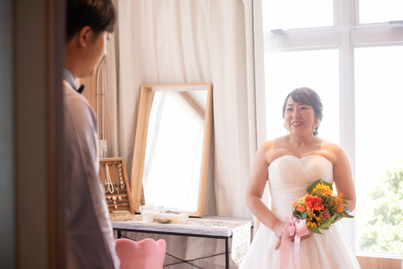 新婦様のドレス姿を見て思わず