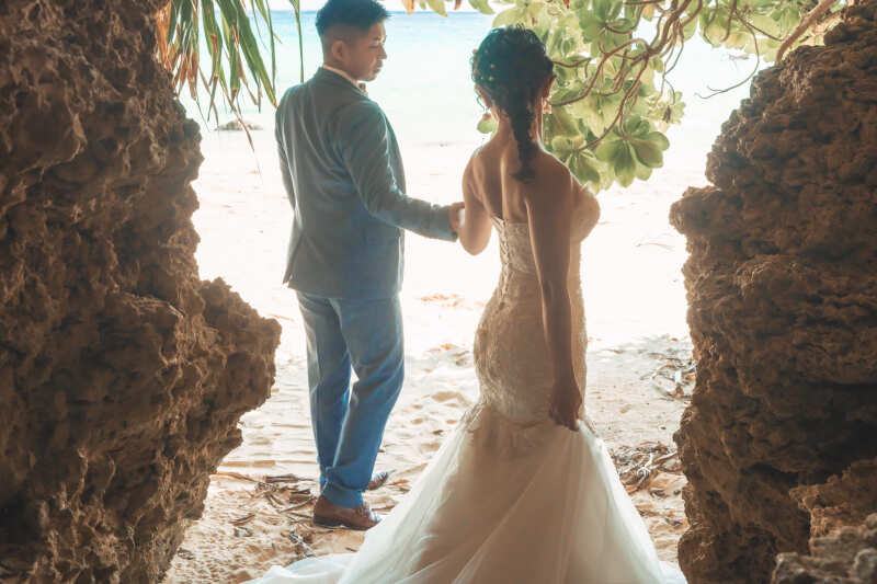 ビーチの中でもまた景色が変わる光景