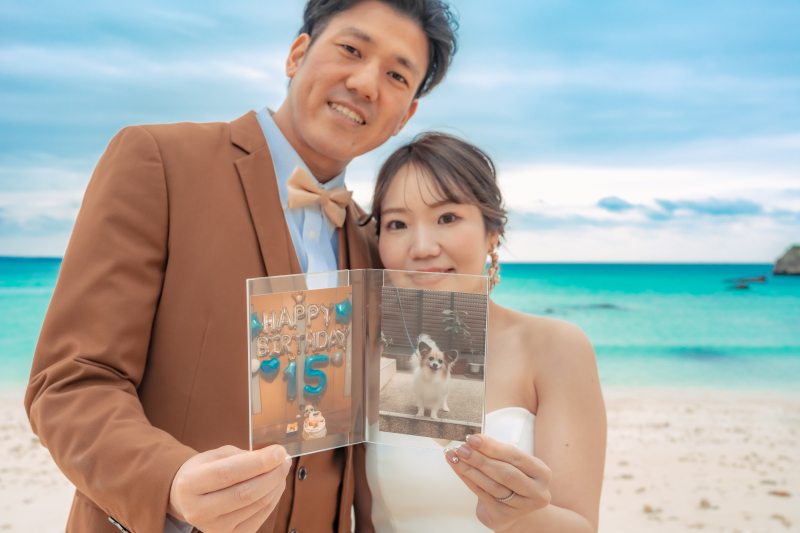 特別な場所に 是非こんな風にお持ち込みアイテムも