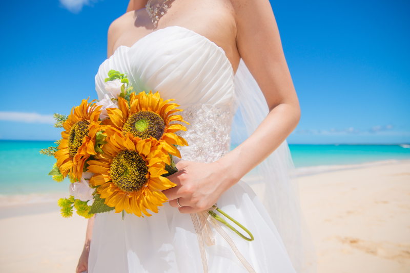 手作りの向日葵ブーケ♡