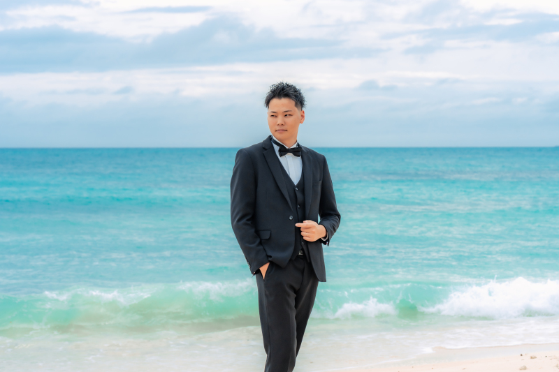 ご新郎様のタキシード姿もとてもカッコいい
