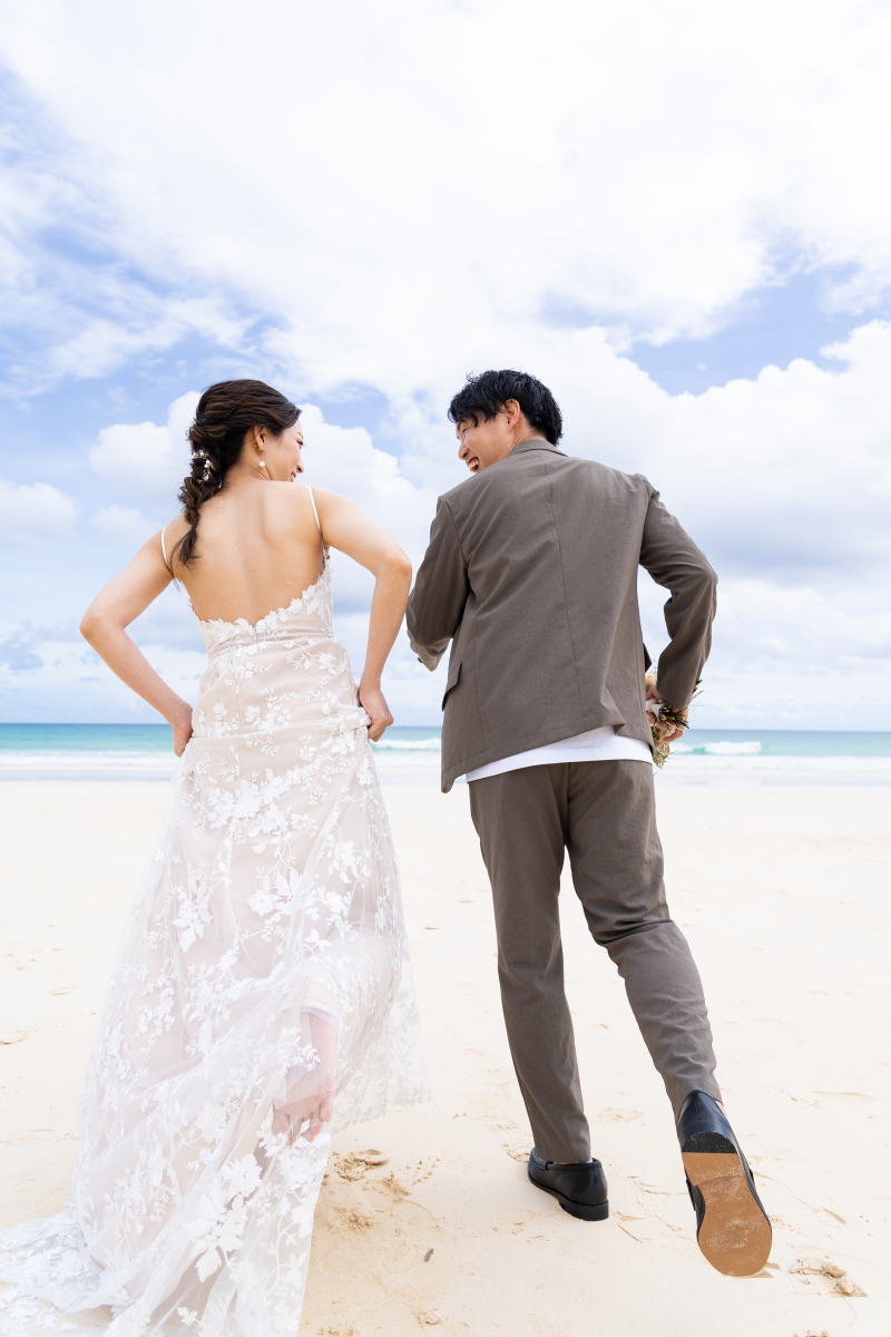 ビーチまで一緒に走ろう！