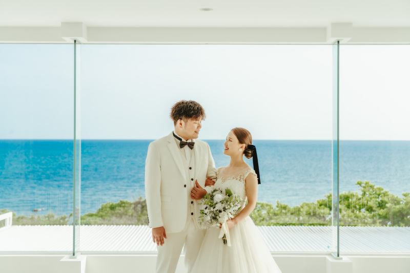 おふたり共に装いを新たにしてチャペルへと