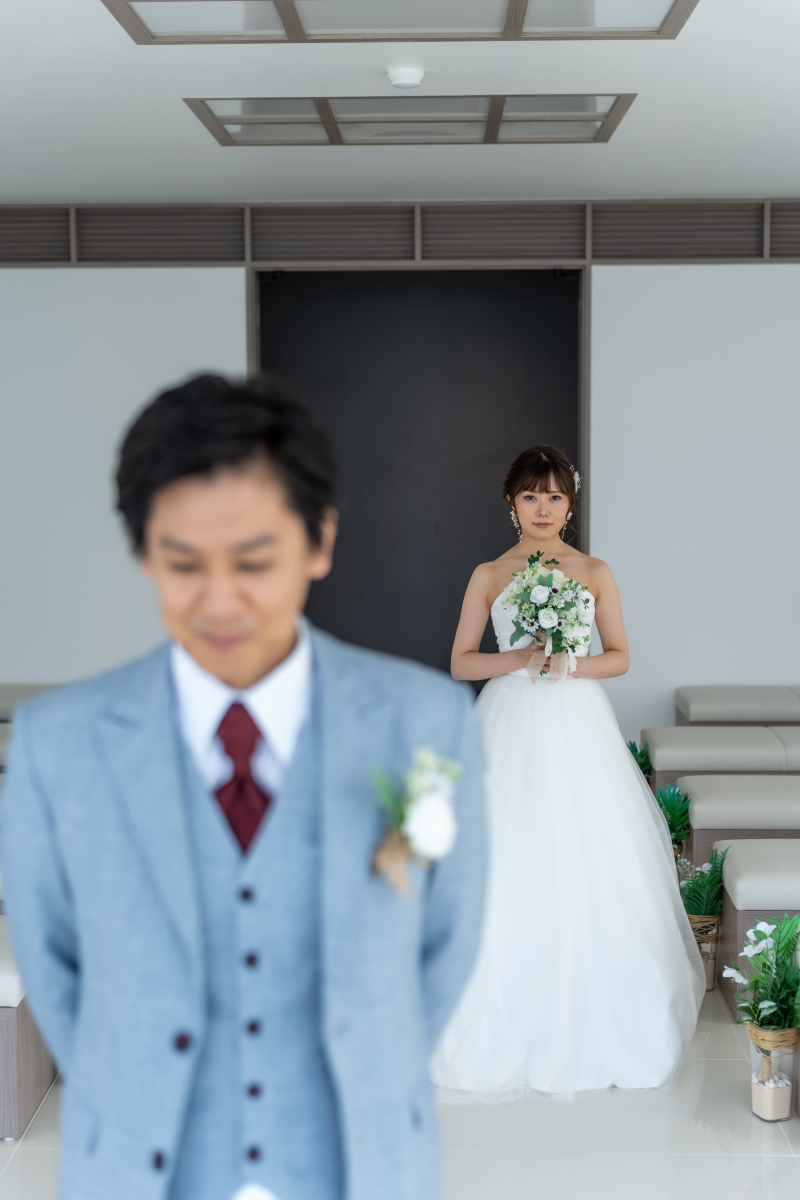 新婦様を待つ姿