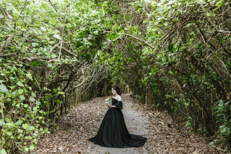 ボリュームたっぷりのドレスがとてもお似合い