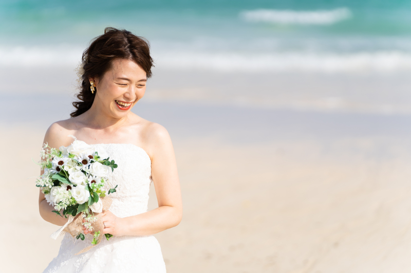 ソロショットにて美しい笑顔