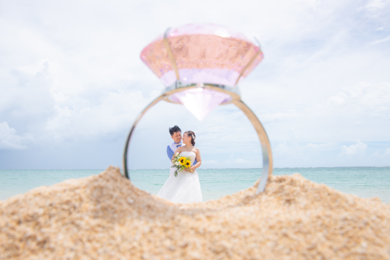 指輪の中でバックハグ♡