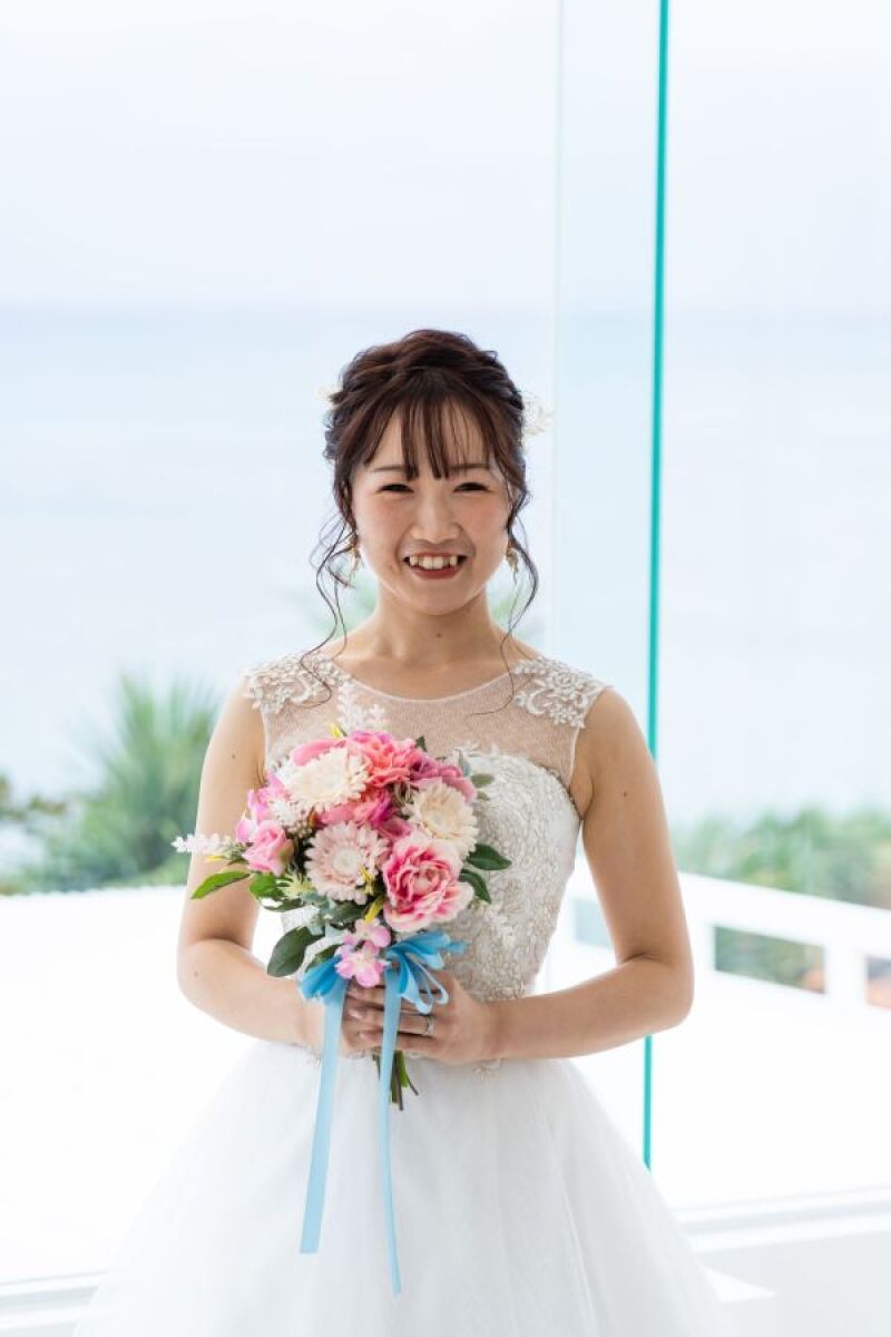 笑顔の花嫁