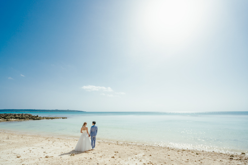 まるで空がおふたりを祝福してくれているかのよう