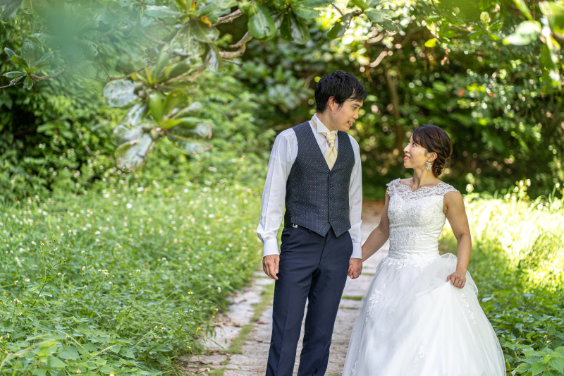 一面緑に覆われて