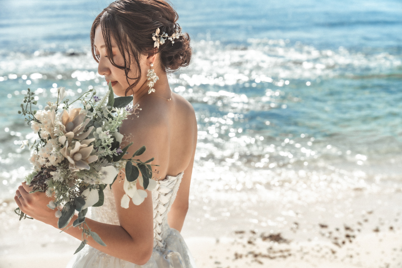 ご新婦様のコーディネートがとってもお似合い