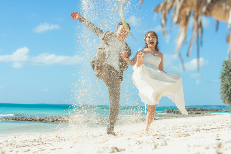 ビーチの景色1つ1つが 写真を彩る演出となる