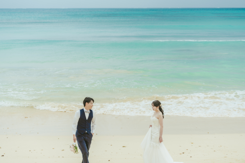 何層にも色に深みのある　これが宮古ブルー