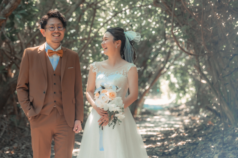 幸せが溢れる笑顔の中 ウェディングフォトの始まり