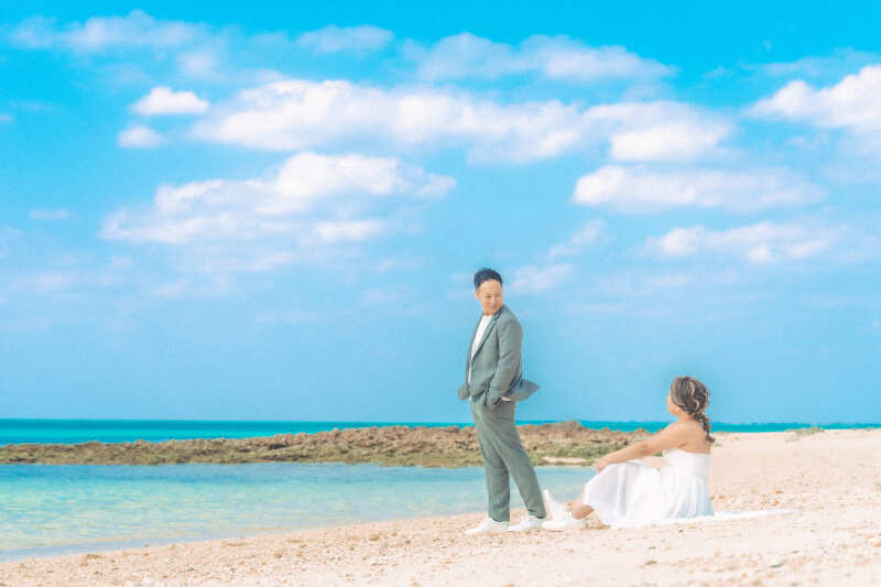 青い空と 浮かんだ白い雲がゆったりとした時間