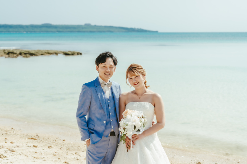 幸せいっぱいの笑顔を見せてくださるおふたり