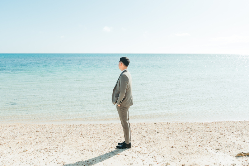 ご新郎様のタキシード姿もとってもお似合い