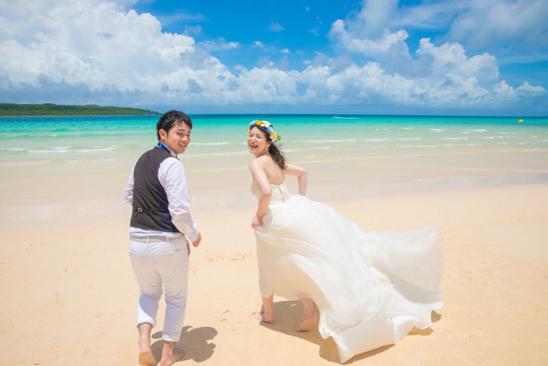 最後は、海に入るよ～～✩