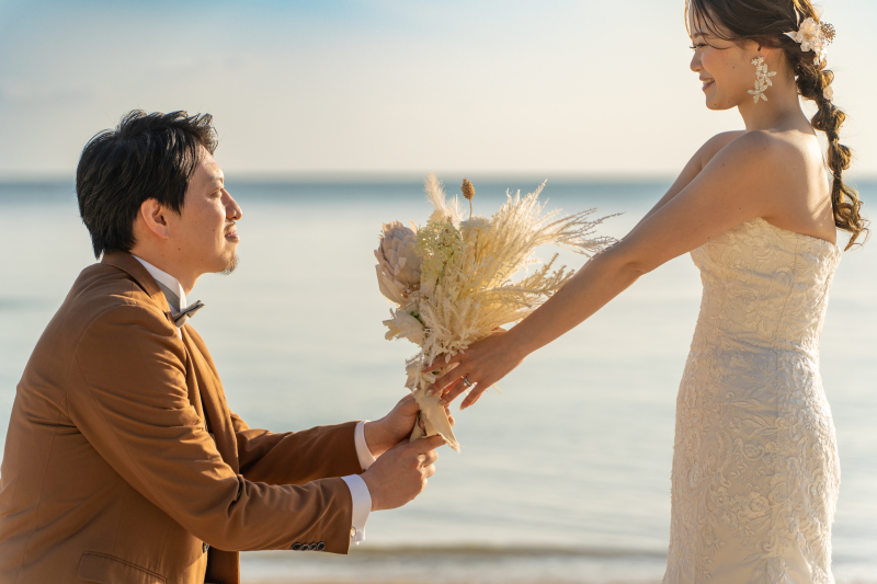 そしてビーチに到着したおふたり