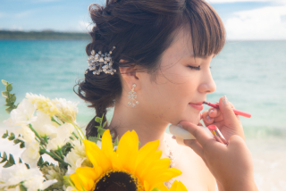 撮影中も安心♪プロのヘアメイクがアテンドとして撮影同行します(*´∇｀*)