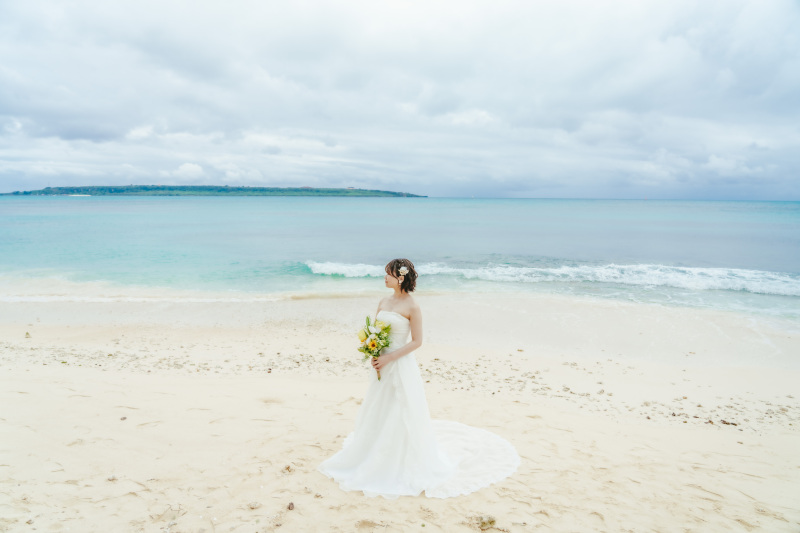 ご新婦様のとてもお似合いなコーディネート