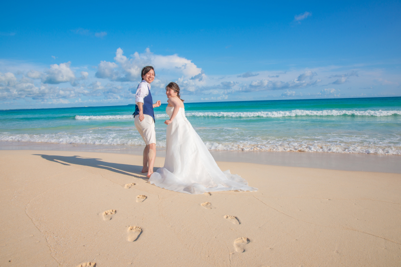海へ続く足跡★