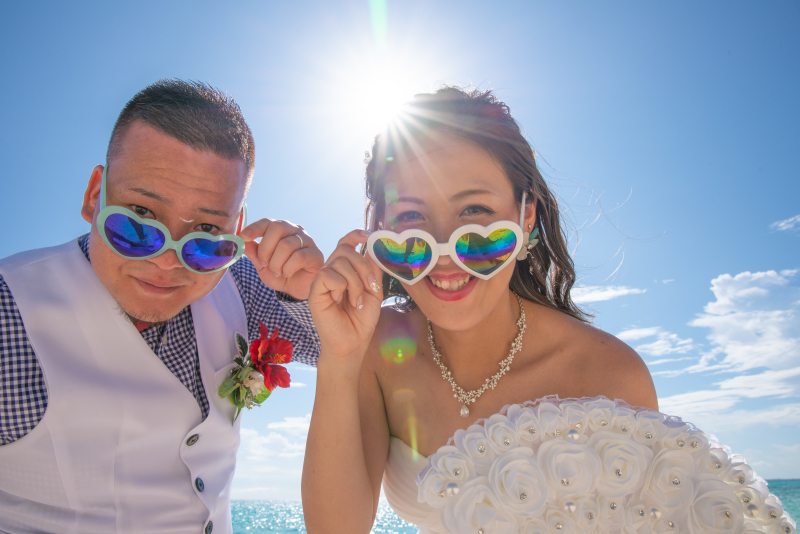 ハートのサングラス♡