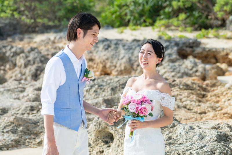 にっこり笑顔で