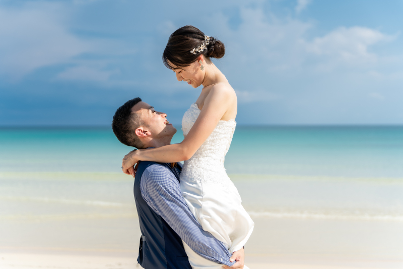 結びのショットは