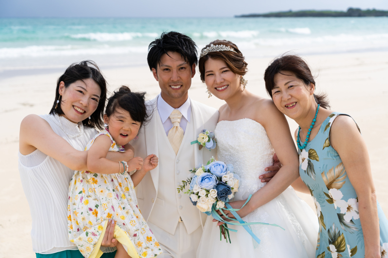 とっておきの家族で記念写真