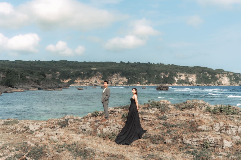 【ブラックドレスでクールなショット★】宮古島で叶える大人ウェディング