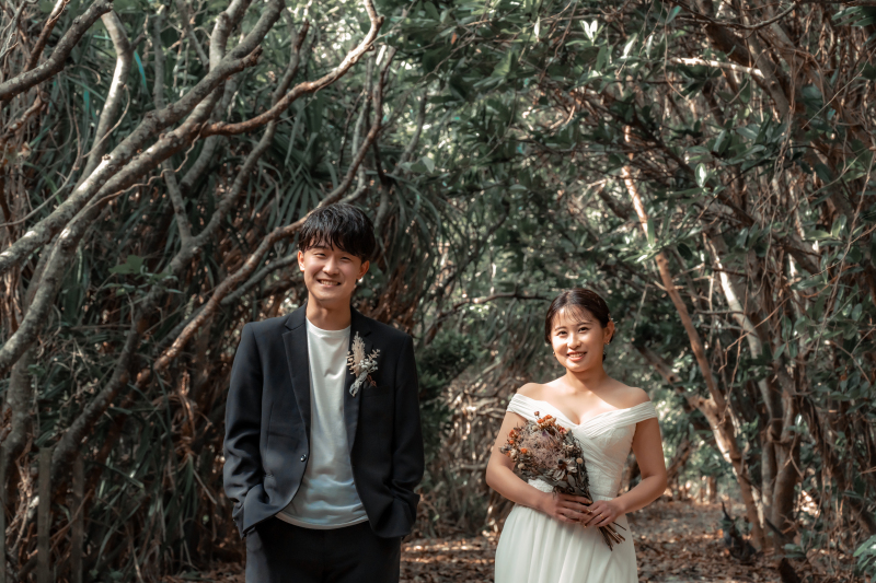 静かに迎えたウェディングフォトの始まり