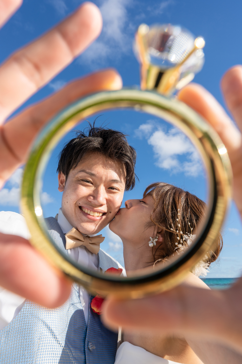 リングの中でごほうにキス