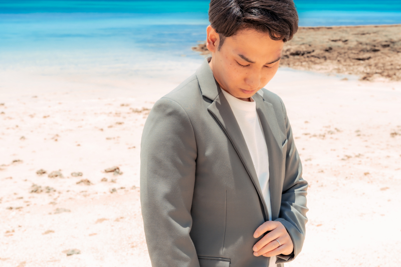 ご新郎様のコーディネートもとてもステキ