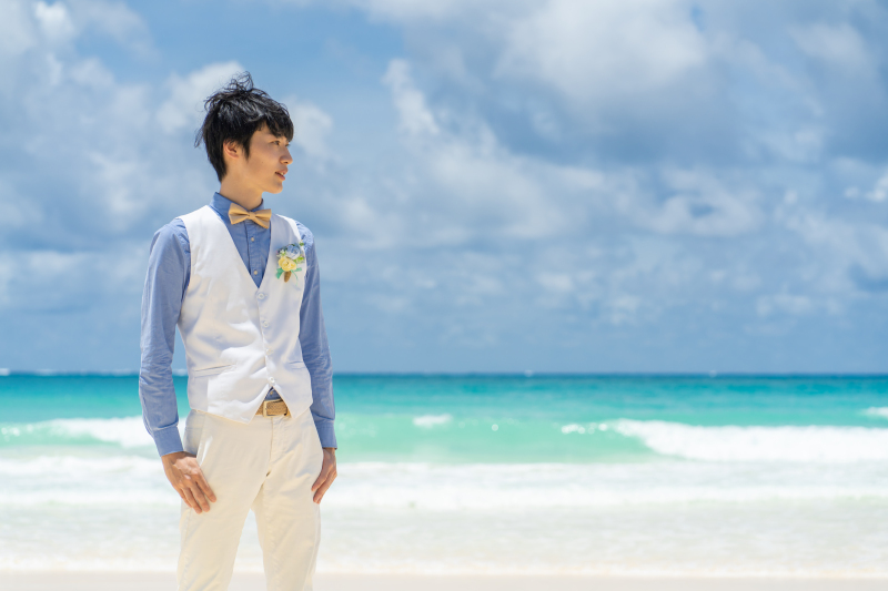 宮古島のビーチにピッタリな色合い