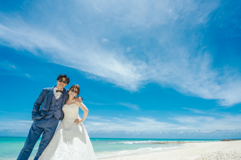 そして到着したビーチでは澄み切った青空と海