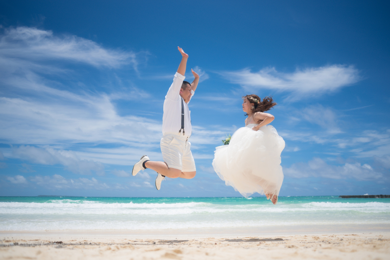 見事なジャンプ