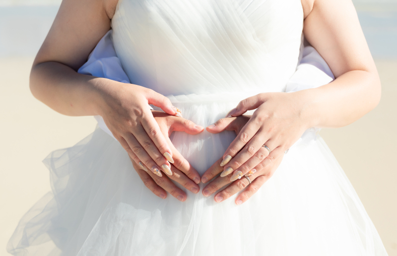 今日は家族3人のフォトウェディング