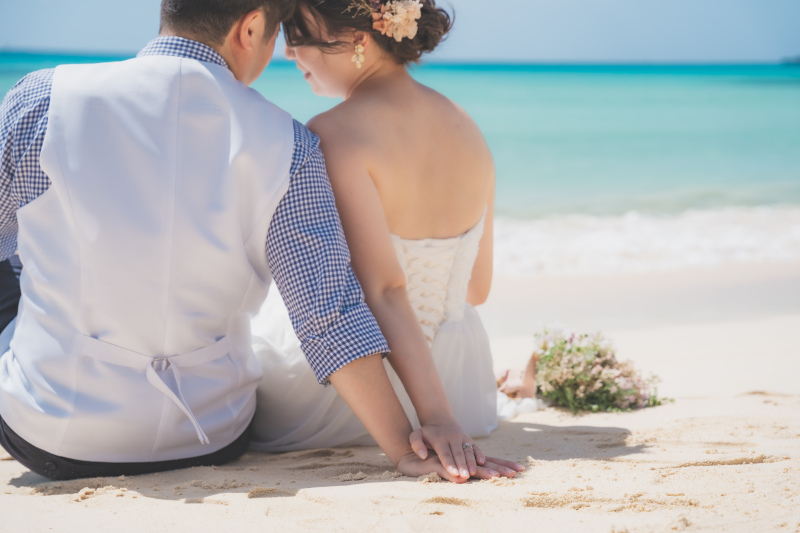 おでこを重ねて