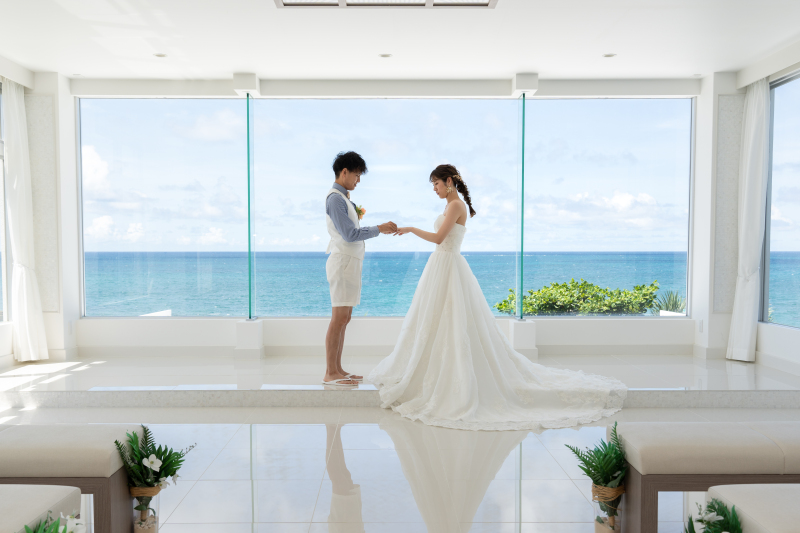 ただただ青空と海に囲まれて