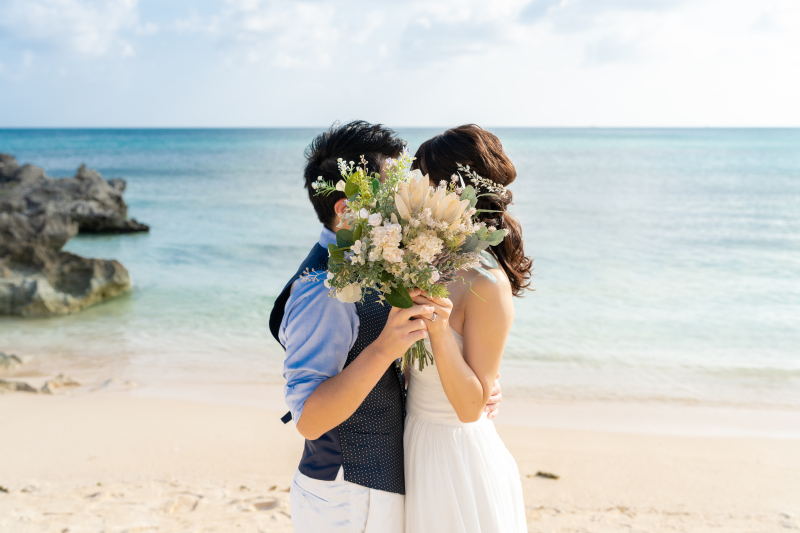 そっとブーケで